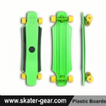 36*9 inch Pintail plastic freeride longboard Green