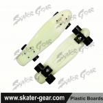 22.5*6 inch Penny style skateboard White