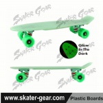 22.5*6 inch Penny style skateboard GREEN Glow in Dark!