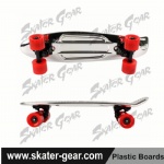 22.5*6 inch Metal Plating Penny style skateboard SILVER