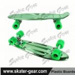 22.5*6 inch Metal Plating Penny style skateboard GREEN