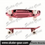 22.5*6 inch Metal Plating Penny style skateboard PURPLE