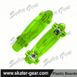 22.5*6 inch transparent Penny style skateboard GREEN