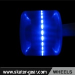 SKATERGEAR 59*45MM Blue LED wheels