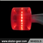 SKATERGEAR 59*45MM Red LED wheels