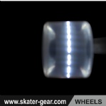 SKATERGEAR 59*45MM White LED wheels