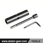 SKATERGEAR detachable metal Skateboard T-tool