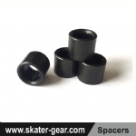 SKATERGEAR Black Skateboard bearings spacers 12*10.3mm for downhill